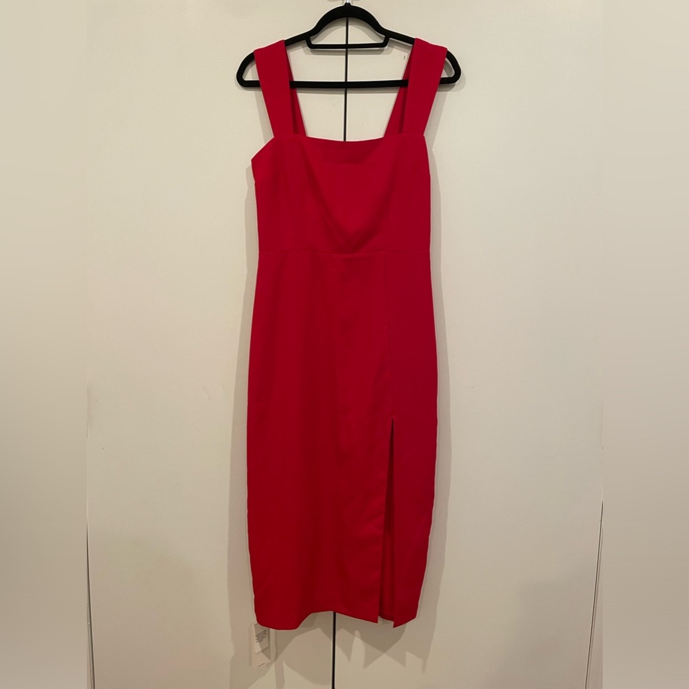 A&F midi cocktail dress, red, size ST